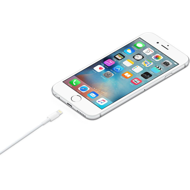 Cablu Lightning Apple Alb (lungime 1 m)